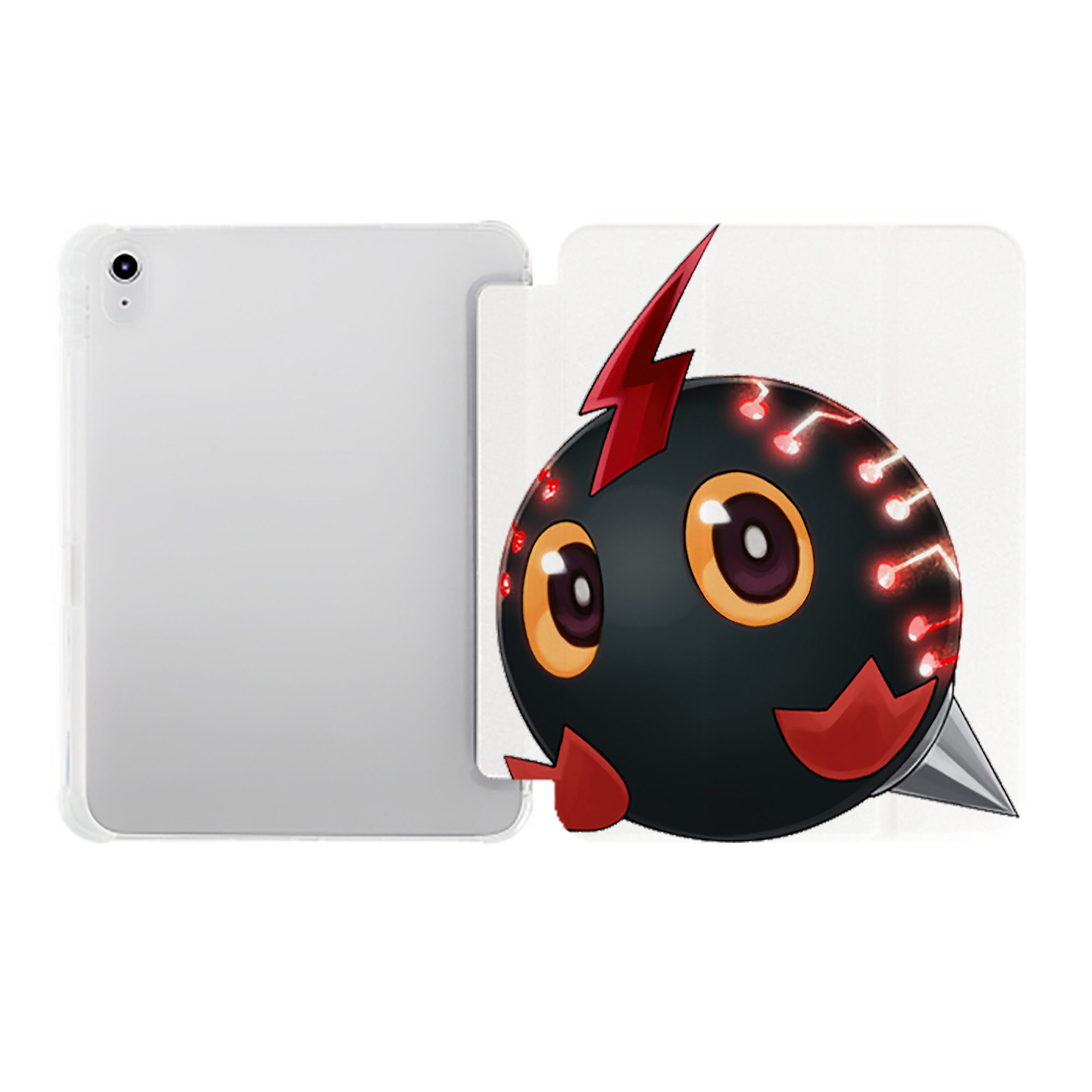 （画像用） 遊☆戯☆王 Yu-Gi-Oh! IPad ケース ペン収納付き 三つ折りスタンド PUレザー×シリコン 対応機種9.5/10.5/10.9インチ